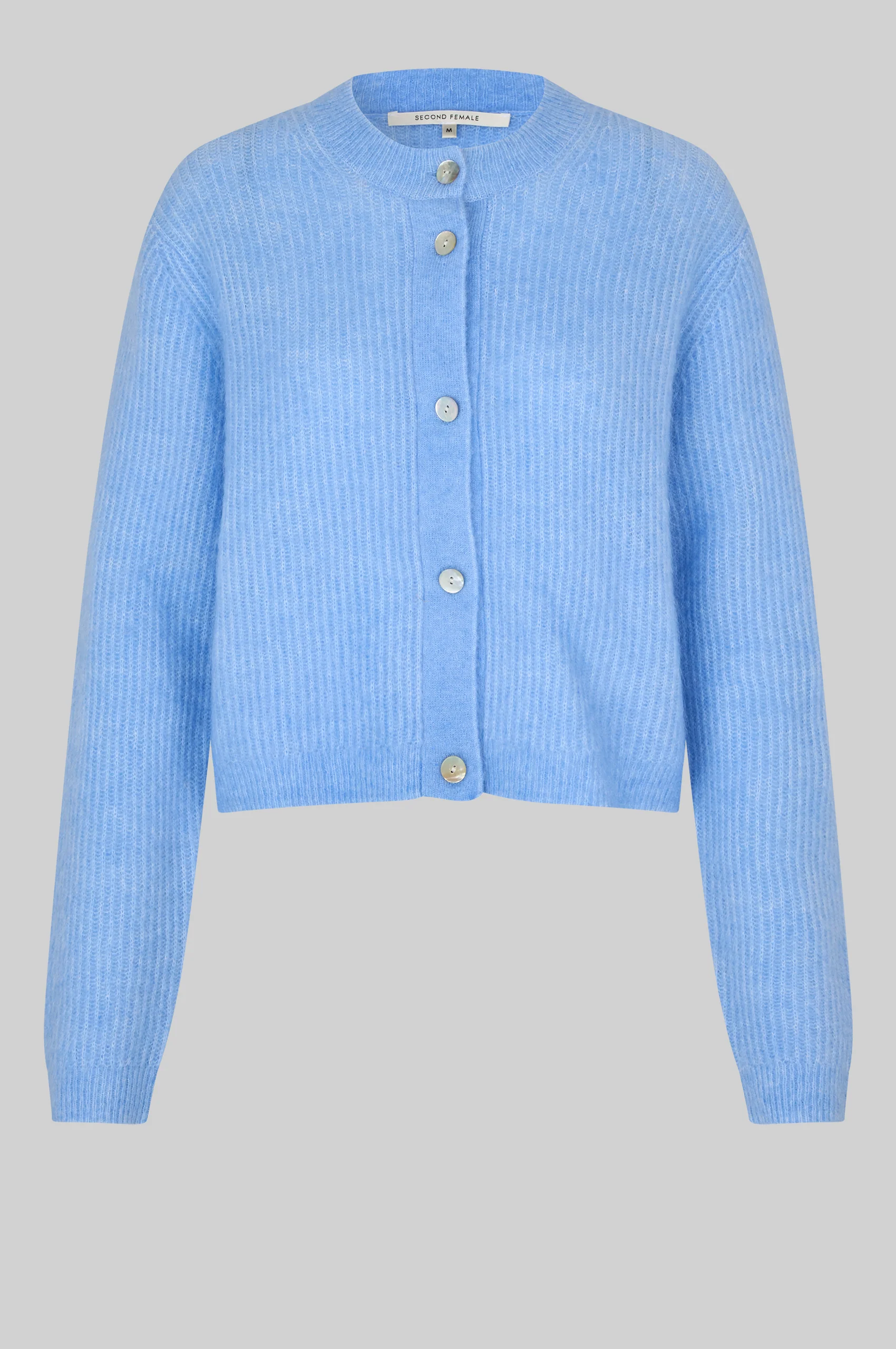 Andrea Knit Rib LS Cardigan - Image 6