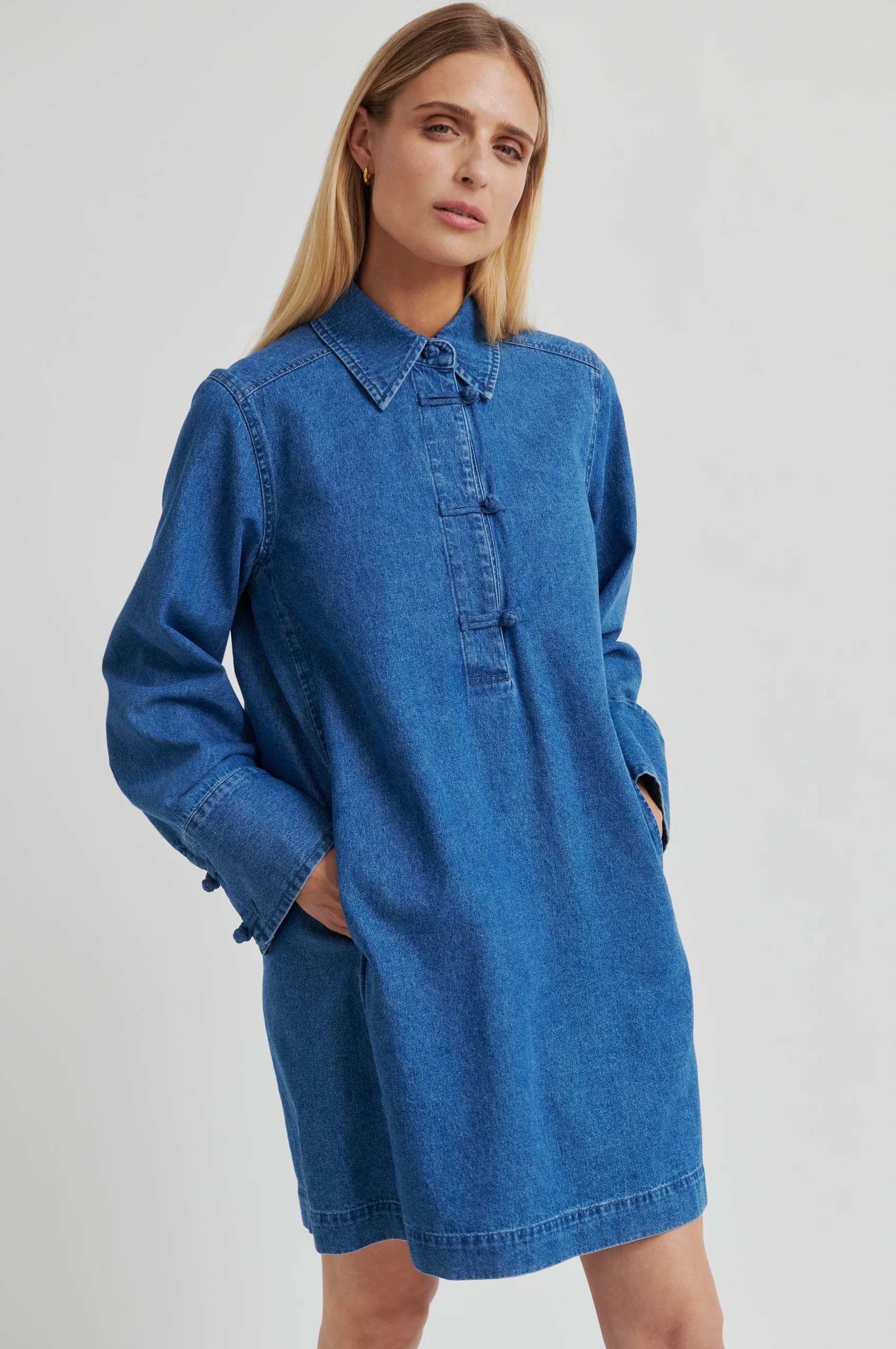 Cornelia Denim Tunic Dress - Image 4