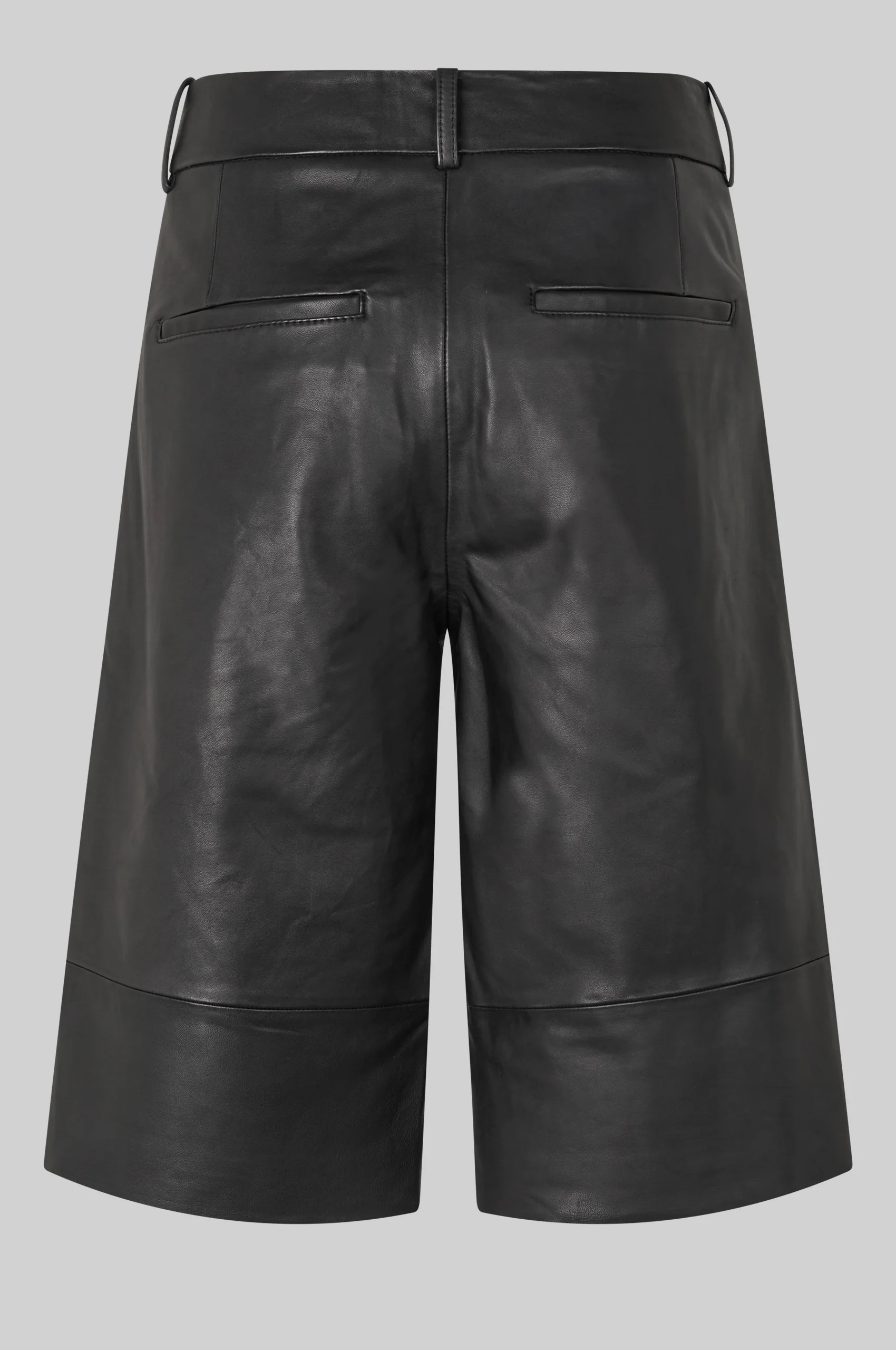 Letho Leather Long Shorts - Image 7