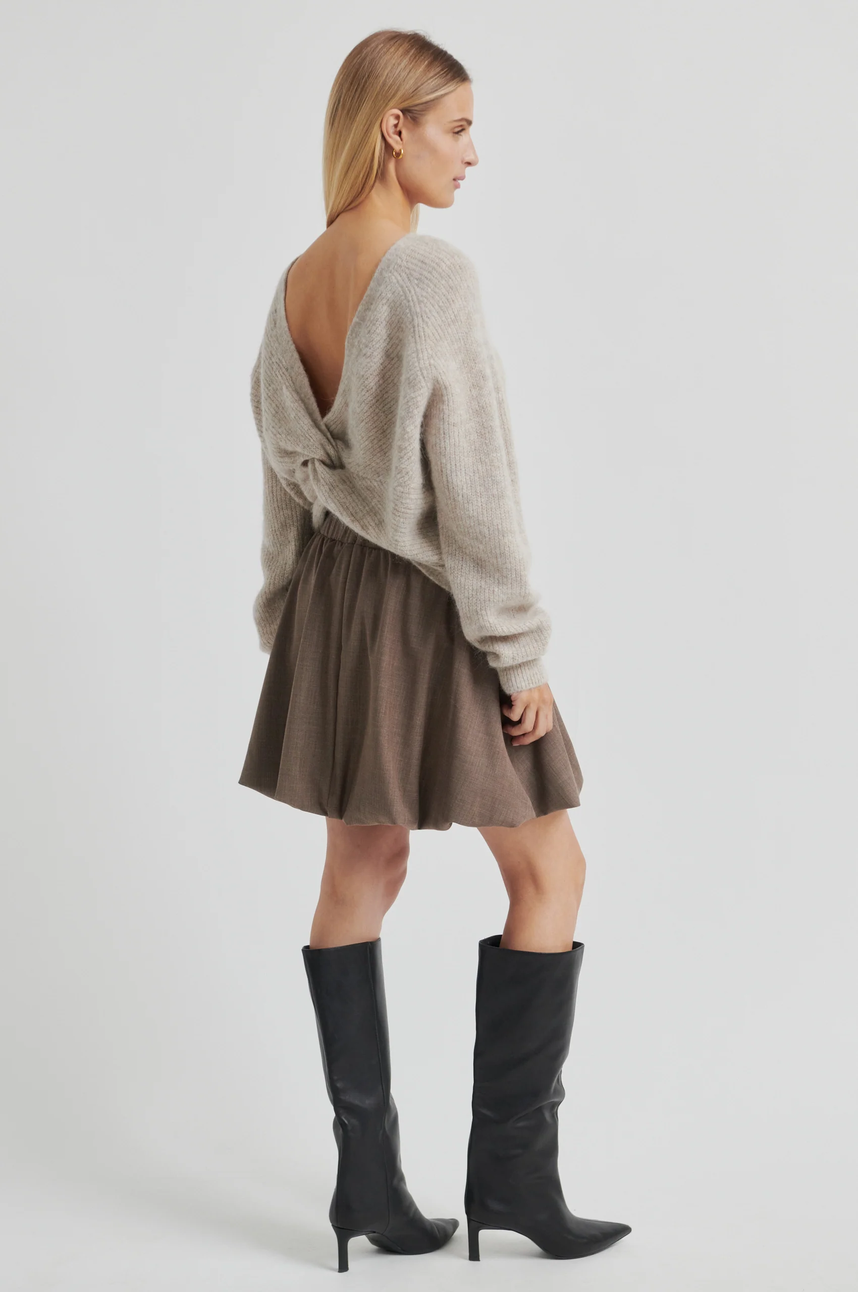 Oline Mini Balloon Skirt - Image 4