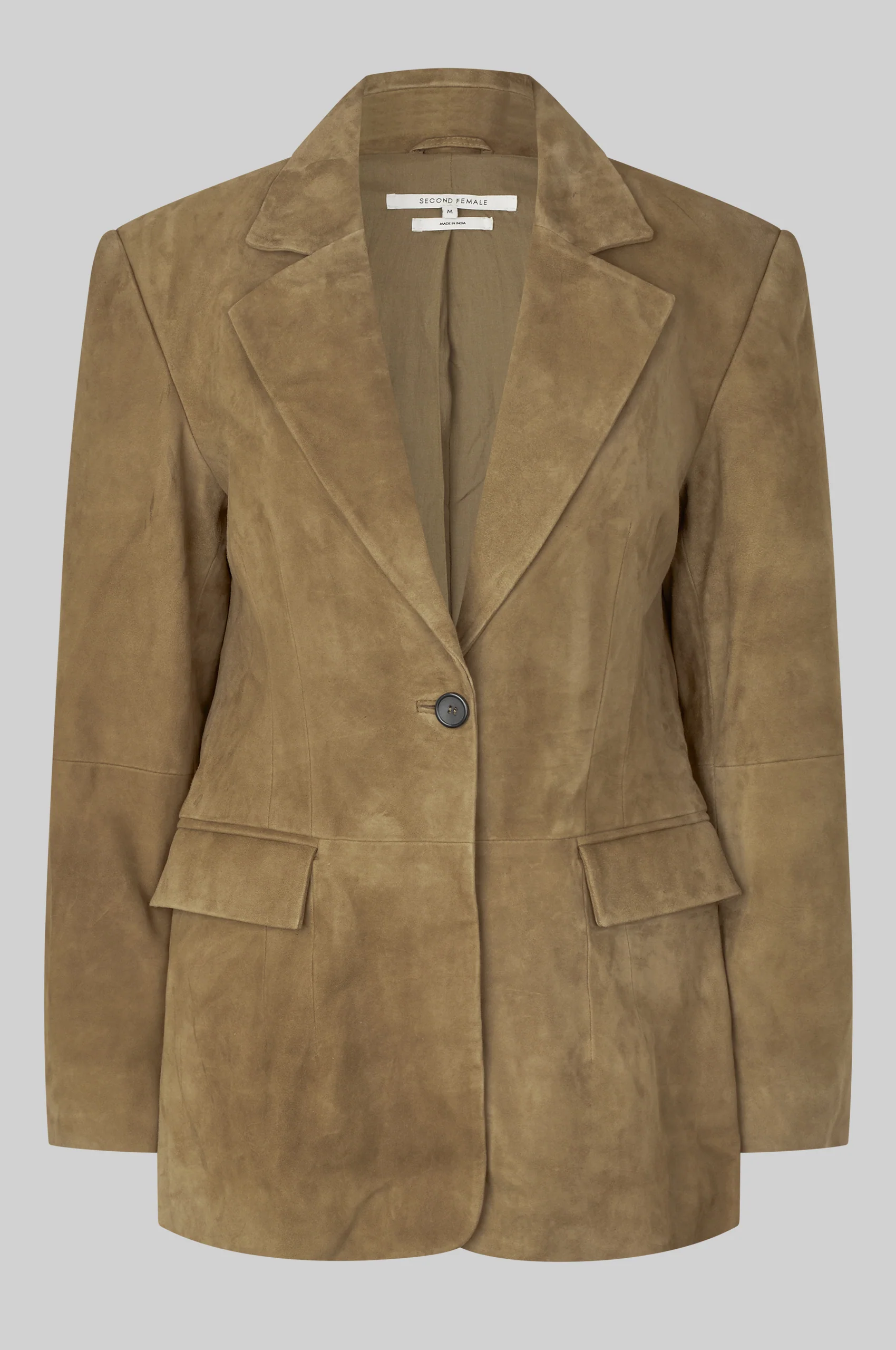 Suellen Fitted Suede Blazer - Image 9
